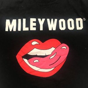 Miley Cyrus “Mileywood” Tongue Out T-shirt